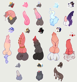 balls big_balls big_penis chart fantasy genital_piercing genitals group knot knotted_penis male multi_knot penile_spines penis penis_chart penis_piercing piercing unusual_anatomy unusual_genitalia unusual_penis wolvesville theredlace canid canine canis mammal wolf absurd_res hi_res