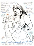 big_breasts breast_smother breasts canine cleavage clothed clothing eyewear female fox glasses hair huge_breasts long_hair mammal max_blackrabbit monochrome plain_background raven_hunt smothering teacher white_background wolf
Rating: Safe
Score: 4
User: slydevious
Date: November 07, 2010