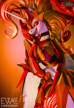 armor craft ewc_workshop fangs feral figurine fire flying headgear helmet horn muscular open_mouth sculpture sharp_teeth solo statue teeth tongue wings sunny_way friendship_is_magic hasbro my_little_pony mythology daybreaker_(mlp) equid equine mammal mythological_creature mythological_equine winged_unicorn 3d_(artwork) digital_media_(artwork) hi_res zbrush_(artwork)