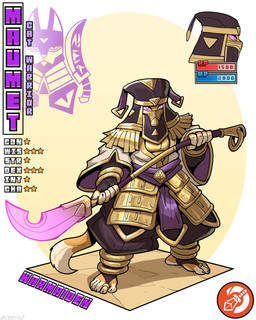 5_fingers 5_toes ambiguous_gender anklet anthro armor bottomwear claws clothed clothing digit_ring dipstick_tail faulds feet finger_claws fingerless_gloves fingers foot_wraps fur gameplay_mechanics gloves glowing_weapon gui handwear headdress health_bar holding_melee_weapon holding_object holding_sword holding_weapon hood japanese_armor jewelry kote looking_at_viewer mana_bar markings melee_weapon naginata oversized_bottomwear oversized_clothing oversized_pants pants pink_sclera polearm pupils ring shield simple_background slit_pupils sode solo standing stats stirrup_footwear sword tail tail_markings tail_wraps tan_body tan_fur text toe_claws toe_ring toes weapon wraps yarn ceehaz dog_knight_rpg domestic_cat felid feline felis mammal 2026 4:5 absurd_res english_text hi_res
