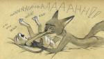 2017 anthro anthro_on_anthro bodily_fluids canid canine cunnilingus dialogue disney duo ears_down ejaculation english_text eyes_closed feet female female_penetrated fox genital_fluids head_grab hi_res interspecies judy_hopps lagomorph larger_male legs_up leporid looking_pleasured lying male male/female male_penetrating male_penetrating_female mammal moan monochrome nick_wilde nude on_back on_front oral orgasm orgasm_face penetration pivoted_ears predator/prey pussy_ejaculation rabbit red_fox saliva screaming sex shaking shuddering side_view simple_background size_difference smaller_female smaller_penetrated sound_effects spread_legs spread_toes spreading tan_background tears text toes trembling true_fox tush_(artist) vaginal vaginal_fluids vaginal_penetration zootopia