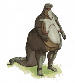 anthro areola belly big_areola big_belly big_butt bodily_fluids breasts butt female green_body hand_on_belly huge_butt lactating mouth_closed navel nipples non-mammal_breasts non-mammal_navel non-mammal_nipples nude obese obese_anthro obese_female overweight overweight_anthro overweight_female sagging_breasts simple_background solo standing three-quarter_view unsigned white_background upai lizard reptile scalie full-length_portrait hi_res portrait