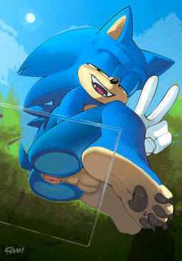 against_surface anal_wink anthro anus anus_focus ass_on_glass backsack ball_squish balls blue_body blush blush_lines butt clothing detailed_background feet foot_focus footprint footwear forest genitals gesture glass gloves green_eyes hand_gesture handwear hindpaw male male_anthro on_glass pawpads pawprint paws plant presenting presenting_anus presenting_balls presenting_hindquarters public public_exposure public_nudity sitting sky sock_fetish socks solo spread_anus spreading squish teeth tree v_sign fizzthetiger sega sonic_the_hedgehog_(film) sonic_the_hedgehog_(series) sonic_the_hedgehog eulipotyphlan hedgehog mammal hi_res