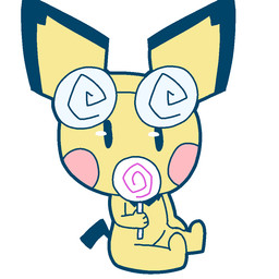 abstract_background candy dessert eyewear featureless_crotch food glasses lollipop male multicolored_body nude simple_background sitting solo white_background yellow_body young young_male minussketch nintendo pokemon volt_(minussketch) generation_2_pokemon mammal mouse murid murine pichu pokemon_(species) rodent 1:1