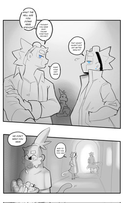 anthro biped blue_eyes clothed clothing dialogue group hand_in_pocket holding_object male pockets question_mark speech_bubble text sincastermon bloons_tower_defense ninja_kiwi alchemist_(bloons) druid_(bloons) strych_(sincastermon) vanilla_(sincastermon) haplorhine mammal monkey primate comic english_text hi_res