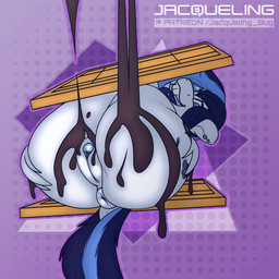 animal_genitalia animal_vulva anus candy chocolate chocolate_on_body chocolate_on_butt dessert equine_anus equine_genitalia equine_vulva female food genitals looking_at_viewer solo tongue tongue_out vulva jacqueling hasbro my_little_pony fan_character equid equine horse mammal pony 1:1 absurd_res hi_res
