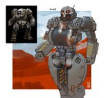 alternate_species armor big_breasts bone breasts female huge_breasts humanoidized machine mecha metal metallic_body ranged_weapon rocket_launcher simple_background skull skull_head solo weapon wide_hips yellow_eyes ony01 battletech mechwarrior atlas_(mech) humanoid robot robot_humanoid absurd_res hi_res