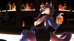 anthro bar beverage claws clothing container cup dress eyewear female forked_tongue glass glass_container glass_cup glasses long_tongue looking_at_viewer sitting smile solo tongue tongue_out drdubz vero_(sand0x) reptile scalie snake 16:9 hi_res widescreen