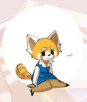 anthro clothing daww female simple_background solo vongulli aggretsuko sanrio retsuko ailurid mammal red_panda 2018 digital_media_(artwork)