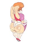 anthro big_butt blush butt cellulite clothing female looking_at_viewer panties presenting presenting_hindquarters scut_tail short_tail solo tail thick_thighs underwear wide_hips simoncross sega sonic_the_hedgehog_(series) vanilla_the_rabbit lagomorph leporid mammal rabbit 2024