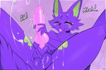 anthro balls bodily_fluids cum cumshot ejaculation erection fluid-body fur genital_fluids genitals male masturbation nude orgasm penis simple_background solo prsmrti pip canid mammal 3:2 absurd_res hi_res huge_filesize