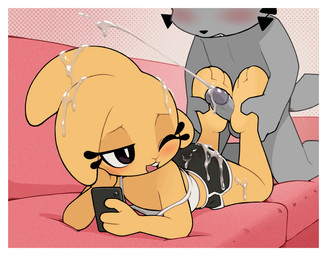 anthro anthro_on_anthro balls biped bodily_fluids border bottomwear clothed clothing cum cumshot dolphin_shorts duo ejaculation eyelashes feet female female_anthro fingers foot_fetish foot_play footjob genital_fluids genitals interspecies loli looking_back lying male male/female male_anthro penile penis pupils sex shirt shorts smile soles thick_thighs three-quarter_view toes topwear white_border young gaturo bonita_(gaturo) marte_(gaturo) domestic_cat felid feline felis lagomorph leporid mammal rabbit 2025 hi_res adult_(lore)