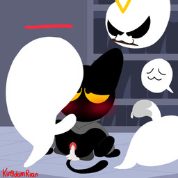 blush bodily_fluids cum cum_in_vagina cum_inside female forced genital_fluids genitals group holidays male male/female penetration penis semi-anthro vulva yellow_eyes nsfwkingrian google google_doodle halloween magic_cat_academy momo_(google) domestic_cat felid feline felis ghost mammal spirit 1:1