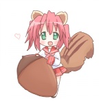 acorn asian_clothing chibi clothing east_asian_clothing female food fruit green_eyes hair heart_symbol humor japanese_clothing japanese_school_uniform nut_(fruit) pink_hair plant pun school_uniform serafuku simple_background solo tail uniform white_background sakuramori_sumomo lucky_star yutaka_kobayakawa animal_humanoid humanoid mammal mammal_humanoid rodent rodent_humanoid sciurid sciurid_humanoid tree_squirrel tree_squirrel_humanoid 1:1 low_res