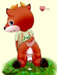 anus balls blue_eyes blush bottomless butt censor_bar clothed clothing genitals ineffective_censorship kneeling looking_at_viewer looking_back male penis raised_tail solo tail okunawa animal_crossing nintendo beau_(animal_crossing) antelope bovid mammal 2017 3:4 censored hi_res