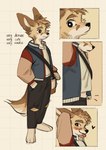 2024 anthro biped black_eyes blep blush brown_body brown_fur canid canine fennec_fox fox fur heart_symbol hemuchang hi_res male mammal shin_(hemuchang) slim_anthro slim_male solo standing tongue tongue_out true_fox white_body white_fur