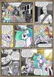 2016 anon blue_hair bodily_fluids clothed clothing comic crying cutie_mark dialogue earth_pony english_text equid equine fan_character feathered_wings feathers female feral fluttershy_(mlp) friendship_is_magic frown fur green_eyes greeting hair hasbro hi_res horn horse human inside limestone_pie_(mlp) mammal mascara_maroon maud_pie_(mlp) monochrome multicolored_hair my_little_pony mythological_creature mythological_equine mythology panties pegasus pencils_(artist) pink_body pink_fur pinkie_pie_(mlp) pony princess_celestia_(mlp) purple_body purple_eyes purple_fur purple_hair red_eyes smile tears text twilight_sparkle_(mlp) underwear winged_unicorn wings