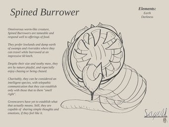 ambiguous_gender bodily_fluids description drooling drooling_tongue feral lore open_mouth saliva teeth text sayeth arthropod insect monster worm 4:3 english_text line_art monochrome shaded simple_shading sketch