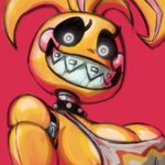 big_breasts black_collar black_sclera braces breasts cleavage clothed clothed_female clothed_humanoid clothing collar crop_top female female_humanoid glistening glistening_arms glistening_body glistening_breasts glowing glowing_eyes grey_neck heart_pupils looking_at_viewer looking_down looking_down_at_viewer machine pink_cheeks print_clothing print_crop_top print_shirt print_topwear pupils red_background sharp_teeth shirt simple_background smile solo teeth topwear white_clothing white_crop_top white_pupils white_topwear yellow_body yellow_breasts bav five_nights_at_freddy's five_nights_at_freddy's_2 scottgames lovetaste_chica toy_chica_(fnaf) animal_humanoid animatronic avian avian_humanoid bird bird_humanoid chicken_humanoid galliform galliform_humanoid humanoid phasianid robot robot_humanoid 1:1 2025 digital_media_(artwork) hi_res shaded