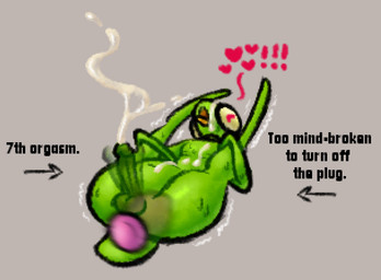 anal anal_orgasm anal_penetration anthro bodily_fluids buttplug buttplug_vibrator cum cum_on_self cum_while_penetrated cumshot ejaculation genital_fluids hands-free huge_buttplug intense_orgasm large_toy male male_penetrated mind_break multiple_orgasms orgasm penetration plug_(sex_toy) sex_toy solo sweat text vibrator hhbrother manny_(hhbrother) arthropod insect mantis sketch