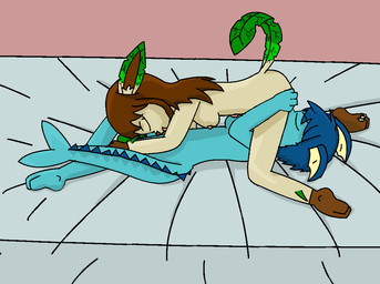 69_position anthro bed bedding cunnilingus duo female female/female furniture oral sex vaginal sesshaxiii nintendo pokemon eeveelution generation_1_pokemon generation_4_pokemon leafeon pokemon_(species) vaporeon daughter_(lore) incest_(lore) mother_(lore) mother_and_child_(lore) mother_and_daughter_(lore) parent_(lore) parent_and_child_(lore) parent_and_daughter_(lore)