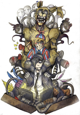 anthro clothing glowing group hat headgear headwear machine male necktie smoke smoking blasticheart_(artist) five_nights_at_freddy's five_nights_at_freddy's_2 five_nights_at_freddy's_3 scottgames balloon_boy_(fnaf) bonnie_(fnaf) chica_(fnaf) foxy_(fnaf) freddy_(fnaf) mangle_(fnaf) marionette_(fnaf) phantom_balloon_boy_(fnaf) phantom_foxy_(fnaf) phantom_freddy_(fnaf) phone_guy_(fnaf) shadow_bonnie_(fnaf) shadow_freddy_(fnaf) springtrap_(fnaf) toy_bonnie_(fnaf) animatronic avian bear bird canid canine fox ghost human humanoid lagomorph leporid mammal rabbit robot spirit hi_res