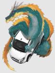 beard car facial_hair feral green_body green_scales horn male scales simple_background solo tail vehicle whiskers white_background liteu asian_mythology east_asian_mythology mythology dragon eastern_dragon mythological_creature mythological_scalie reptile scalie absurd_res hi_res