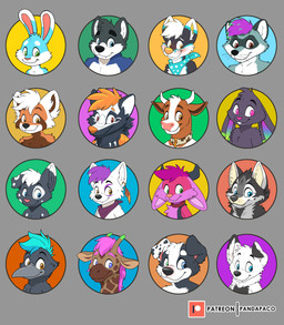 anthro black_body black_fur blue_body blue_eyes blue_fur brown_body brown_fur dipstick_ears ear_markings floppy_ears front_view fur glistening glistening_eyes green_eyes grey_body grey_fur hair heterochromia looking_at_viewer male male_anthro mouth_closed multicolored_ears nude orange_body orange_eyes orange_fur orange_hair pink_body pink_eyes pink_fur pink_hair purple_hair red_eyes short_hair simple_background solo spotted_ears white_body white_fur white_hair yellow_eyes young young_anthro young_male pandapaco ailurid avian bovid bovine canid canine cattle giraffe giraffid hybrid lagomorph leporid mammal procyonid rabbit raccoon red_panda species_request absurd_res bust_portrait hi_res multiple_images portrait