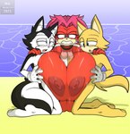 anthro big_breasts breast_play breasts female genitals group group_sex huge_breasts interspecies male male/female nipples nude penis sex shared_titfuck threesome titfuck trio mklancer00 archie_comics sega sonic_the_hedgehog_(archie) sonic_the_hedgehog_(comics) sonic_the_hedgehog_(series) lien-da canid canine canis echidna mammal monotreme wolf