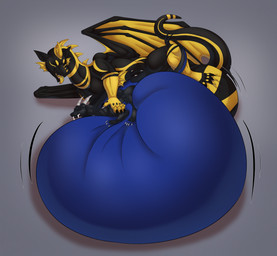 4_toes 5_fingers anal anal_knotting anal_penetration anthro anthro_on_feral anthro_penetrating anthro_penetrating_feral balls bestiality big_balls black_claws black_wings bodily_fluids claws cum cum_ballooning cum_inflation cum_inside duo feet feral feral_penetrated fingers foot_on_balls genital_fluids genitals grey_background horn huge_balls hyper hyper_balls hyper_genitalia inflation knotting male male/male male_penetrated male_penetrating male_penetrating_male open_mouth penetration sex sharp_teeth simple_background tail teeth toes tongue tongue_out white_claws white_horn wings yellow_claws yellow_horn yellow_tongue yellow_wings tofu-doggo mythology dragon mythological_creature mythological_scalie scalie hi_res shaded