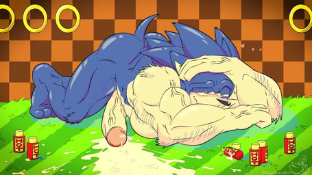 anthro arm_hair aroused aroused_face aroused_male aroused_smile biceps big_penis blue_body blue_fur blue_quills blush blush_lines bodily_fluids body_hair butt cum cum_pool cum_pooling drugs ejaculation erection fur genital_fluids genitals glans green_hill_zone growth hairy_legs male muscle_growth muscular muscular_anthro muscular_arms muscular_male nude nude_anthro nude_male orgasm penis quills_(anatomy) ring solo spray_can tan_arms tan_mouth tan_penis vein veiny_arms veiny_hands veiny_penis kandlekidart sega sonic_the_hedgehog_(series) sonic_the_hedgehog eulipotyphlan hedgehog mammal 16:9 animated no_sound short_playtime textless video widescreen