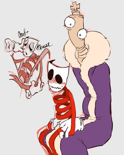 duo female female_penetrated grey_background male male/female male_penetrating male_penetrating_female mask not_furry penetration penis_tentacles ribbonjob sex simple_background tentacles shirako-numa glitch_productions the_amazing_digital_circus gangle_(tadc) kinger_(tadc) animate_inanimate humanoid living_chess_piece living_mask hi_res