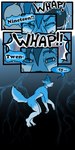 1:2 2020 anthro biped canid cobalt_(tatsuchan18) comic dialogue english_text eyes_closed fur hair hi_res male mammal onomatopoeia open_mouth solo sound_effects speech_bubble tatsuchan18 text