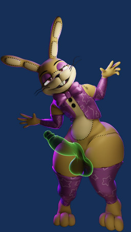 anthro arm_warmers armwear balls big_balls big_penis bow_tie buckteeth clothing erection eyeshadow femboy genitals humanoid_genitalia humanoid_penis legwear makeup male penis pink_eyes plushie smile solo standing teeth thick_thighs thigh_highs wide_hips jordevoir_(artist) koreyvee_(modeler) five_nights_at_freddy's five_nights_at_freddy's:_help_wanted scottgames glitchtrap animate_inanimate lagomorph leporid living_plushie mammal rabbit 3d_(artwork) 9:16 absurd_res alpha_channel digital_media_(artwork) hi_res huge_filesize