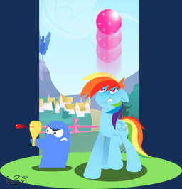 afterimage ball blue_body blue_feathers blue_fur bouncing cutie_mark duo fangs feathered_wings feathers female fence feral fur grass hair long_hair looking_up male mountain multicolored_hair outside paddle_ball plant pose rainbow_hair sky teeth tree wings datponypl cartoon_network foster's_home_for_imaginary_friends friendship_is_magic hasbro my_little_pony mythology blooregard_q._kazoo rainbow_dash_(mlp) equid equine mammal mythological_creature mythological_equine pegasus 2012 alpha_channel crossover hi_res lineless