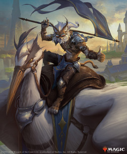 ambiguous_gender anthro armor barefoot beak bridle brown_body brown_fur castle claws day duo eyewear feathers feet feral flag flag_(object) fur gesture goggles hand_gesture holding_flag holding_object male mount outside pauldron reins riding saddle sitting smile tail text thumbs_up water white_body white_feathers arif_wijaya hasbro magic:_the_gathering wizards_of_the_coast avian bird felid feline lynx mammal 2024 absurd_res digital_media_(artwork) english_text hi_res official_art