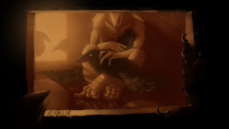 ambiguous_gender anthro anthro_on_feral anthro_penetrating beak being_watched bestiality claws duo feathers feral feral_penetrated happy happy_sex inside interspecies looking_at_another male open_mouth penetration realistic_feral rictal_bristles sex spider_web wings yellow_eyes einin avian bird corvid oscine passerine 16:9 2024 4k absurd_res hi_res signature widescreen