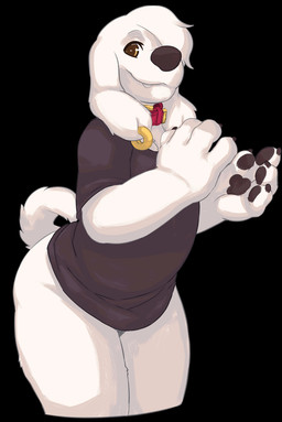 black_background bottomless clapping clothed clothing collar ear_piercing femboy male piercing shaking_hips shirt simple_background small_waist solo standing t-shirt topwear wide_hips seth-iova family_guy jasper_(family_guy) canid canine canis domestic_dog mammal 2d_animation animated animated_gif loop short_playtime