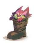 ambiguous_gender boots clothing feral footwear fur green_eyes heart_symbol paws purple_body purple_fur shoes simple_background smile solo tan_body tan_fur white_background cuteskitty nintendo pokemon felid generation_5_pokemon mammal pokemon_(species) purrloin 2015 absurd_res digital_media_(artwork) hi_res