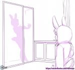 adolescent anthro aogami chirmaya clothing duo female hair hymn_(aogami) lagomorph leporid male mammal mother_(lore) parent_(lore) rabbit shower son_(lore) young young_anthro