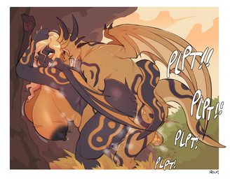 against_natural_surface against_surface against_tree anthro anthro_on_anthro anthro_penetrated anthro_penetrating anthro_penetrating_anthro areola back_wings balls bent_over big_breasts big_butt black_areola black_body black_nipples black_scales blonde_hair bodily_fluids border breasts butt clenched_teeth curved_horn duo eyes_closed facial_horn female female_penetrated from_behind_position genital_fluids genitals hair half-closed_eyes horn huge_breasts huge_butt huge_thighs in_heat leaking looking_pleasured love_handles male male/female male_penetrating male_penetrating_female mature_female membrane_(anatomy) membranous_wings motion_blur motion_lines musth narrowed_eyes nipples nose_horn nude onomatopoeia open_mouth orange_body orange_scales penetration plant pussy_juice_leaking sagging_breasts scales seductive sex sharp_teeth side_view sound_effects standing standing_doggystyle standing_sex tail teeth text thick_thighs tree vaginal_fluids vowelless vowelless_sound_effect white_border wide_hips wings roly mythology melinda_rowans_(metalmax1991) syd_rowans_(metalmax1991) dragon mythological_creature mythological_scalie reptile scalie 2021 digital_media_(artwork) english_text incest_(lore) mother_(lore) mother_and_child_(lore) mother_and_son_(lore) parent_(lore) parent_and_child_(lore) parent_and_son_(lore) son_(lore)