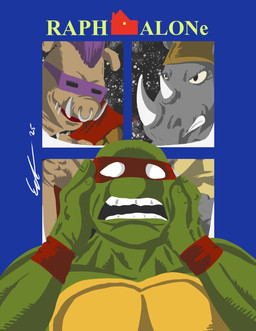 3_fingers 5_fingers anthro black_eyes brown_clothing brown_hat brown_headwear clenched_teeth clothed clothed_anthro clothed_male clothing empty_eyes eyewear facial_piercing fingers fist floppy_ears frown frowning_at_viewer furrowed_eyebrows green_body green_skin grey_body grey_skin group hair hat headgear headwear horn looking_at_viewer male male_anthro muscular muscular_anthro muscular_male nose_piercing nose_ring open_frown open_mouth piercing purple_eyewear purple_hair purple_sunglasses red_clothing red_mask red_topwear red_vest red_wristband ring_piercing snow sunglasses tan_body tan_skin teeth text title topwear trio tusks vest white_horn window yellow_clothing yellow_topwear meeleeart home_alone teenage_mutant_ninja_turtles bebop raphael_(tmnt) rocksteady mammal reptile rhinoceros scalie suid suine turtle warthog 2025 absurd_res colored crossover digital_drawing_(artwork) digital_media_(artwork) english_description english_text hi_res lineless shaded signature