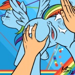 abstract_background ambiguous_gender anus back_turned bestiality blue_background blue_fur blush butt butt_grab disembodied_hand duo equine eyes_closed female feral first_person_view friendship_is_magic fur hair horse human interspecies mammal megasweet multi-colored_hair my_little_pony no-ink open_mouth pegasus plain_background pony pussy rainbow_dash_(mlp) rainbow_hair signature spanking spread_pussy spread_wings spreading wing_boner wings
Rating: Explicit
Score: 17
User: Robinebra
Date: January 09, 2012