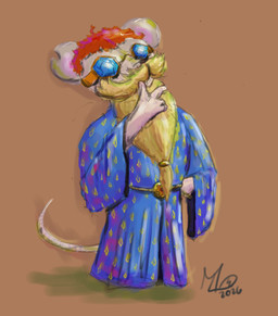 anthro beard blonde_beard blonde_facial_hair blonde_hair blonde_mustache clothed clothing eyewear facial_hair focused fully_clothed glasses hair hand_on_beard looking_up magic_user male mustache red_hair robe simple_background solo stroking_beard wearing_glasses maxwell_longtail mammal mouse murid murine rodent digital_drawing_(artwork) digital_media_(artwork) hi_res