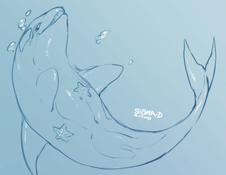 animal_genitalia animal_vulva bubble cetacean_genitalia cetacean_vulva female female_feral feral fin genitals glistening glistening_body navel open_mouth simple_background smile solo teeth vulva water sigma-d ambient_sealife ambient_starfish aquatic asterozoan cetacean dolphin echinoderm mammal oceanic_dolphin orca starfish toothed_whale 2023 dated hi_res monochrome sketch
