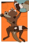 5_fingers anthro anthro_on_anthro anthro_penetrated anthro_penetrating anthro_penetrating_anthro anus backsack balls bird's-eye_view brown_body brown_fur brown_nose butt claws duo eyes_closed feet female female_on_bottom female_penetrated finger_claws fingers from_front_position fur genitals hand_on_back high-angle_view hindpaw humanoid_hands interspecies kiss_on_lips kissing looking_pleasured lying male male/female male_on_top male_penetrating male_penetrating_female markings missionary_position on_back on_bottom on_top paws penetration penile penile_penetration penis_in_pussy ring_(marking) ringed_tail romantic romantic_couple romantic_sex sex striped_markings striped_tail stripes tail tail_markings toe_claws toes vaginal vaginal_penetration whiskers silentbandit guardians_of_the_galaxy marvel lylla_(marvel) rocket_raccoon mammal mustelid otter procyonid raccoon 2022 absurd_res hi_res