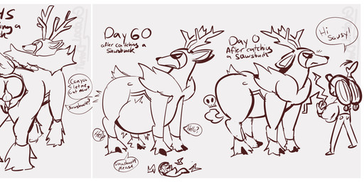 anal anal_vore animal_genitalia animal_penis animal_vulva antlers anus anus_focus belly bestiality big_belly butt butt_crush butt_outside butt_sniffing dialogue digestion dominant dominant_female dominant_feral duo equine_genitalia equine_vulva facesitting fatal_vore female feral genitals hooves horn human_on_feral interspecies male male/female penis pokephilia presenting presenting_anus questionable_consent simple_background sitting sitting_on_another size_difference sniffing submissive submissive_male text vore vulva weight_gain globaldonut34 nintendo pokemon tessa_(globaldonut34) deer generation_5_pokemon human mammal pokemon_(species) sawsbuck winter_sawsbuck 3:1 absurd_res english_text hi_res sequence sketch