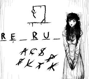anthro blood blood_on_hand blood_on_neck bodily_fluids clothing dress duo female hangman looking_at_viewer smile smiling_at_viewer hladilnik carol_(hladilnik) canid canine canis domestic_dog ghost mammal spirit 2020 hi_res monochrome