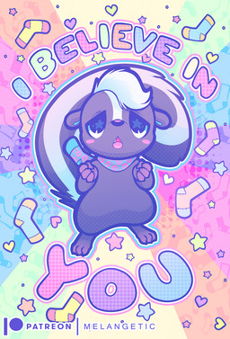 ambiguous_gender anthro barefoot biped blush chibi clothing daww feet footwear heart_symbol kemono open_mouth patreon_logo positive_message scarf semi-anthro socks solo text y2k_(graphic_design) melangetic patreon socks_the_skunk mammal mephitid skunk 2020 colorful_theme digital_drawing_(artwork) digital_media_(artwork) english_text hi_res
