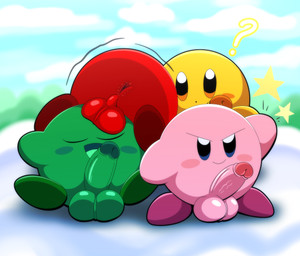 anus balls balls_on_face butt clone cloud erection genitals group humanoid_genitalia humanoid_penis male male/male motion_lines on_top penis question_mark raised_arm sitting standing standing_on_cloud tepigfan101 kirby_(series) kirby_and_the_amazing_mirror nintendo keeby kirby alien waddling_head 2025 absurd_res digital_media_(artwork) hi_res